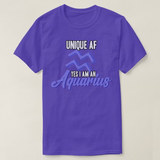 Aquarius Uniek T-shirt (Design voorkant)