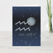 Aquarius Uranus Wenskaart Kaart (Voorkant)