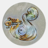 Aquarius Venice Ronde Sticker (Voorkant)