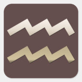 Aquarius Vierkante Sticker (Voorkant)