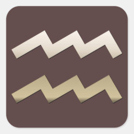 Aquarius Vierkante Sticker