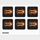 Aquarius Vierkante Sticker (Vel)