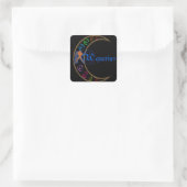 Aquarius Vierkante Sticker (Tas)
