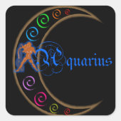 Aquarius Vierkante Sticker (Voorkant)