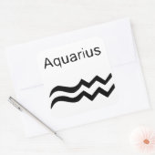 Aquarius Vierkante Sticker (Envelop)