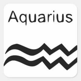 Aquarius Vierkante Sticker