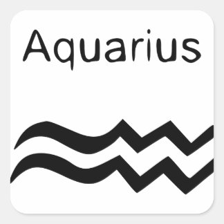 Aquarius Vierkante Sticker