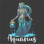 Aquarius Vinyl Sticker (Voorkant)