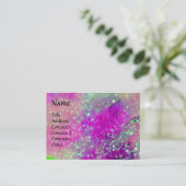 AQUARIUS, violet paars goudgeel Visitekaartje (Staand voorkant)