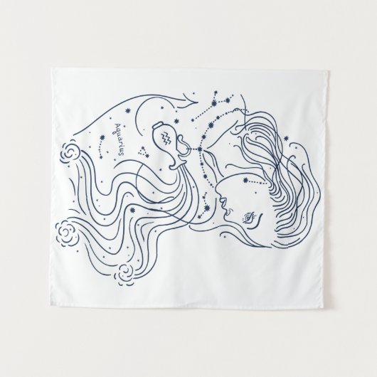 Aquarius Wandkleed (Voorkant (horizontaal))