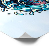 Aquarius Water Bearer Beautiful Woman Astrology Poster (Hoek)