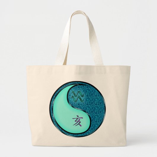 Aquarius & Water Boar Grote Tote Bag (Voorkant)