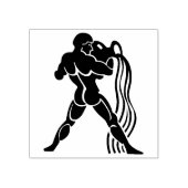 Aquarius Waterdrager Zodiac Art Stempel (Afrduk)