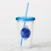 Aquarius Waterverf Night Sky Constellation Zodiac Acryl Drinkbeker (Achterkant)