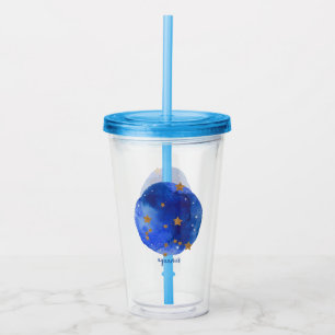 Aquarius Waterverf Night Sky Constellation Zodiac Acryl Drinkbeker