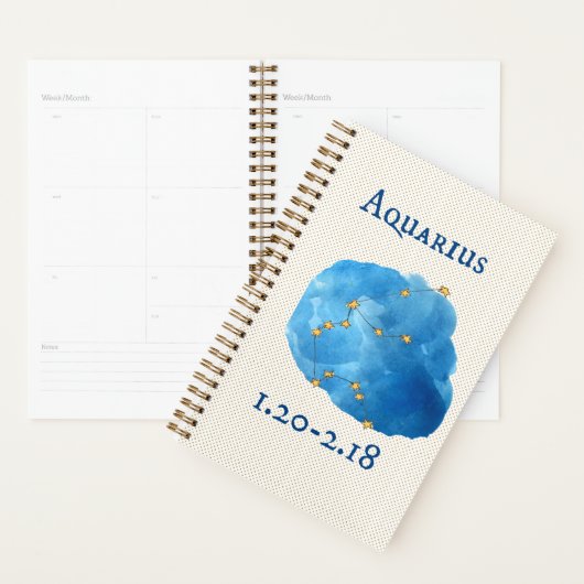 Aquarius-waterverf Planner (Display)