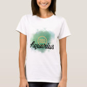 Aquarius Waterverf Splash T-shirt (Voorkant)