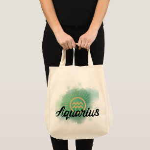 Aquarius Waterverf Splash Tote Bag
