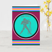 Aquarius Wenskaart Kaart (Gele Bloem)