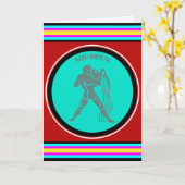 Aquarius Wenskaart Kaart (Gele Bloem)