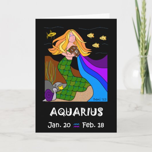 AQUARIUS - WENSKAART KAART (Voorkant)