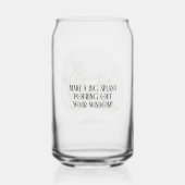 Aquarius Wijze Kat Zodiac Verjaardagscadeau Blikvorm Glas (Achterkant)