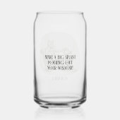 Aquarius Wise Cat Zodiac Birthday Gift Blikvorm Glas (Achterkant)