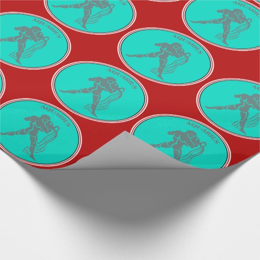 Aquarius Wrapping Paper Cadeaupapier (Hoek)