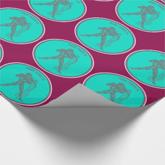 Aquarius Wrapping Paper Cadeaupapier (Hoek)