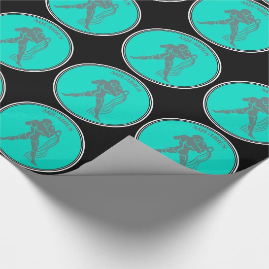 Aquarius Wrapping Paper Cadeaupapier (Hoek)