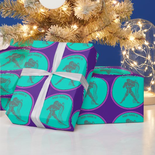 Aquarius Wrapping Paper Cadeaupapier (Feestdagen)