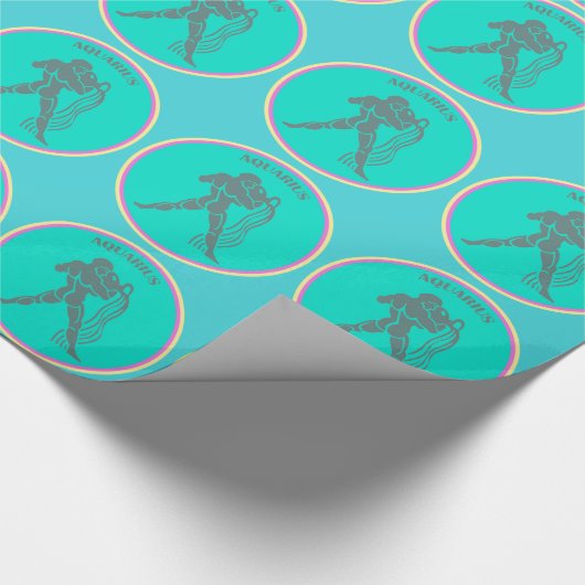 Aquarius Wrapping Paper Cadeaupapier (Hoek)