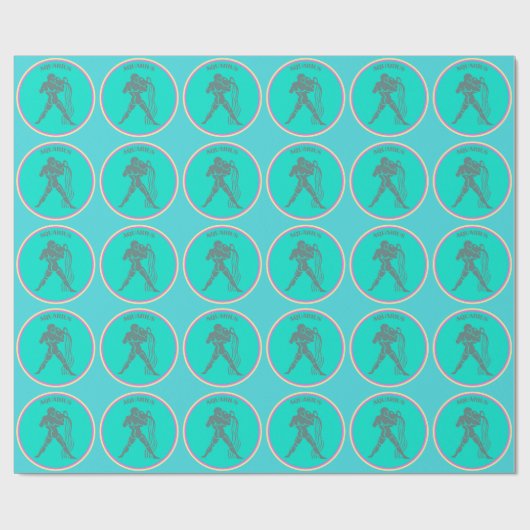 Aquarius Wrapping Paper Cadeaupapier (Vlak)