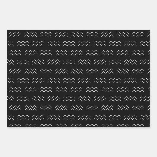 Aquarius Wrapping Paper Flat Sheet Set van 3 (Voorkant 2)