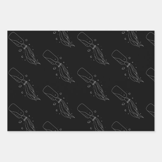 Aquarius Wrapping Paper Flat Sheet Set van 3 (Voorkant)