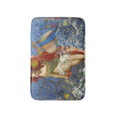 Aquarius Zeemeermin Gotische Blauwe Kunst Badmat (Voorkant Verticaal)