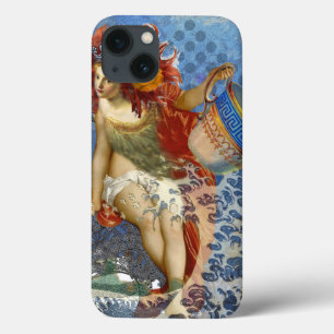 Aquarius Zeemeermin Gotische Blauwe Kunst iPhone 13 Hoesje