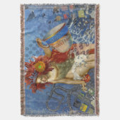 Aquarius Zeemeermin Gotische Blauwe Kunst Deken (Voorkant Verticaal)