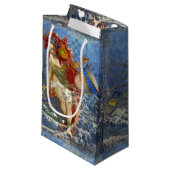 Aquarius Zeemeermin Gotische Blauwe Kunst Klein Cadeauzakje (Voorkant Gekanteld)
