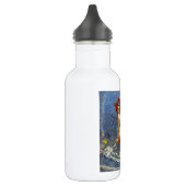 Aquarius Zeemeermin Gotische Blauwe Kunst Waterfles (Links)