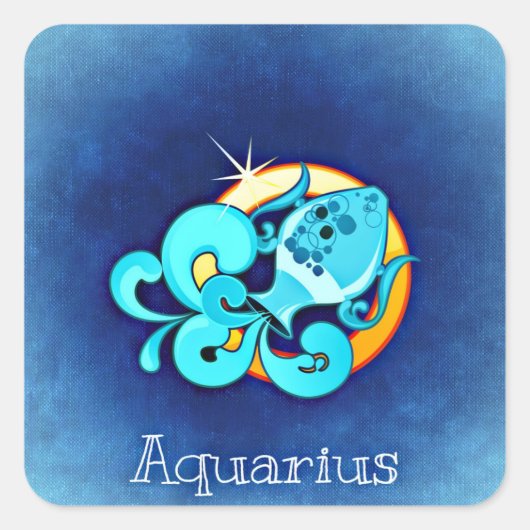 aquarius zodiab stickers (Voorkant)
