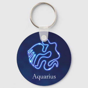 Aquarius/Zodiab-teken/waterteken/horoscoop/zonodig Sleutelhanger