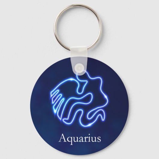 Aquarius/Zodiab-teken/waterteken/horoscoop/zonodig Sleutelhanger (Voorkant)
