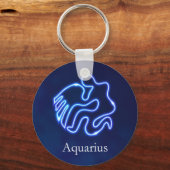 Aquarius/Zodiab-teken/waterteken/horoscoop/zonodig Sleutelhanger (Voorkant)