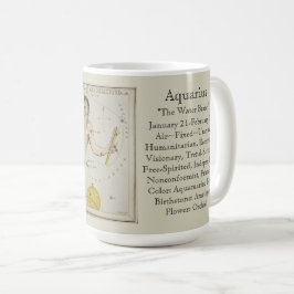 Aquarius Zodiac Antiek Astronomisch Schema Koffiemok