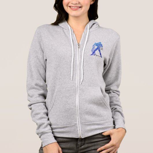 Aquarius Zodiac Astrology Traits Collage Hoodie (Voorkant)