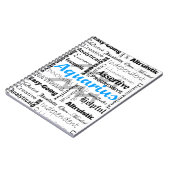 Aquarius Zodiac Astrology Traits Collage Notitieboek (Linkerzijde)