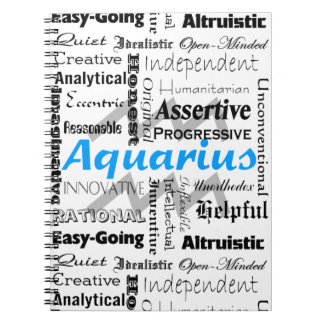 Aquarius Zodiac Astrology Traits Collage Notitieboek