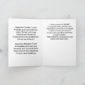 Aquarius Zodiac Belly Dance Kaart (Binnen)