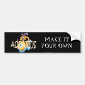 Aquarius zodiac bumpersticker (Voorkant)